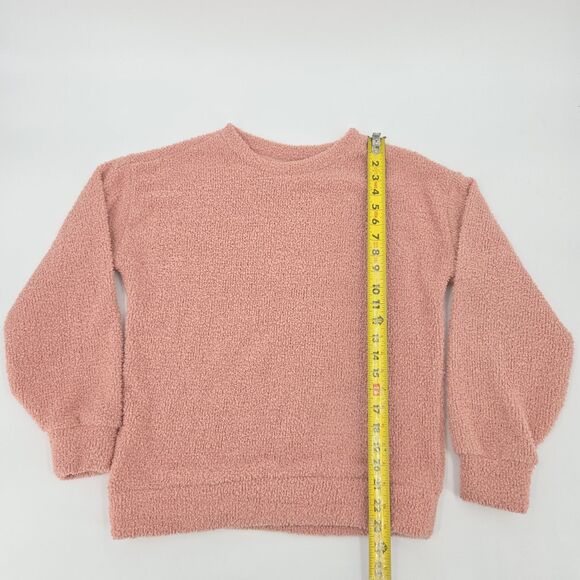 Wonderly Fuzzy Sweater Womens Size Small Pink Crewneck Soft Faux Sherpa Fall - Picture 4 of 6